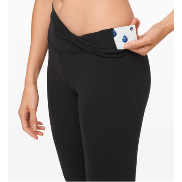 Lululemon Align High-Rise Crop 23" Black Nulu Leggings – Size 10 - Picture 3 of 9